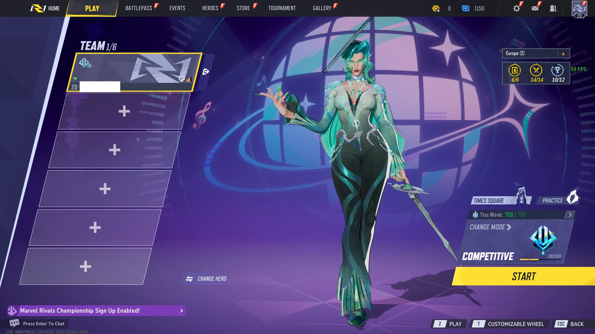 🌏Marvel Rivels-Steam 🏆 Platinum 3 ✅ Level: 20+ 🔥 [2 Skins]  💰 Unit +1150 💎Chrono Tokens +10000 | Full Access 🎮 season 6.5 🚀 instant Delivrey